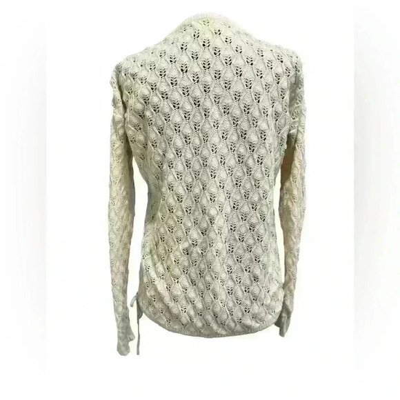 Vintage Beldoch Popper Cream Women’s Knit Sweater Size Small - Picture 2 of 6